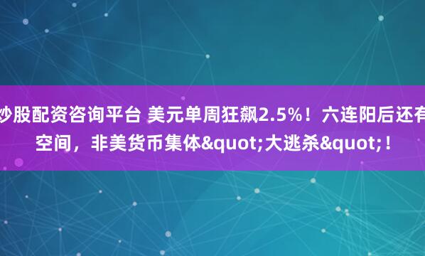 炒股配资咨询平台 美元单周狂飙2.5%！六连阳后还有空间，非美货币集体"大逃杀"！
